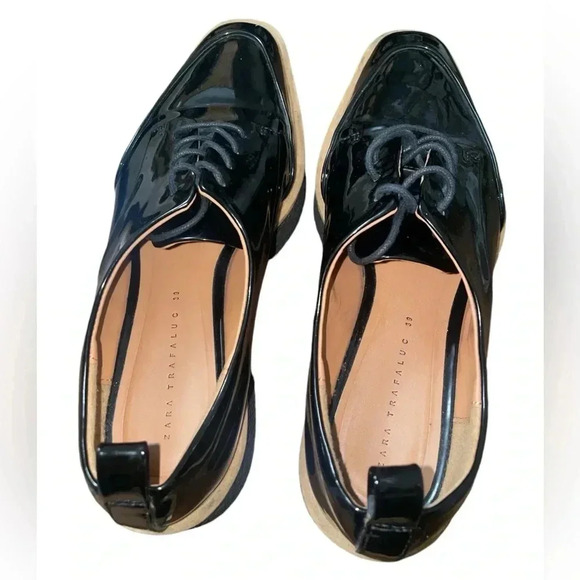 Zara Shoes - Zara Patent Platform Loafer